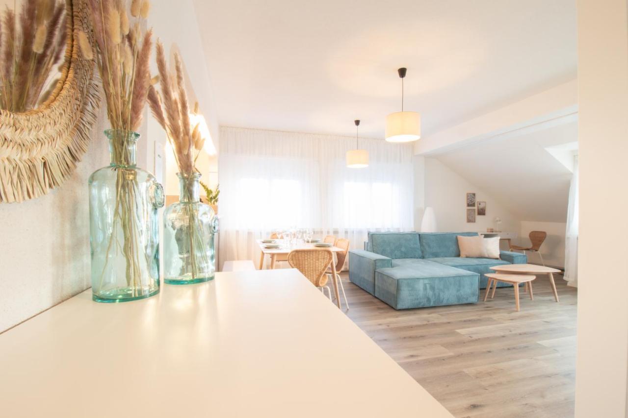 Loewe Apartment Blau นอยเฮาเซิน อัม ไรห์นฟอล ภายนอก รูปภาพ